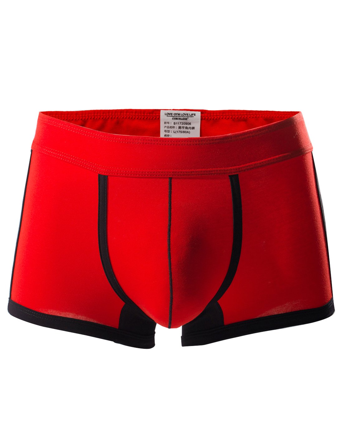男平角内裤红色