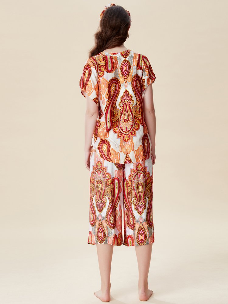 女士贡缎家居服套装