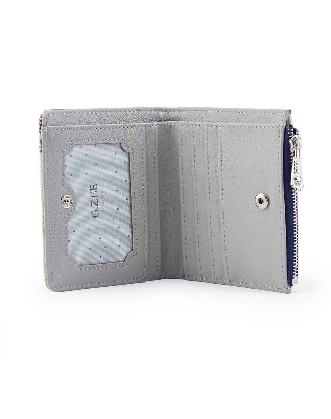 可爱熊梦之喜两折拉链短款钱包