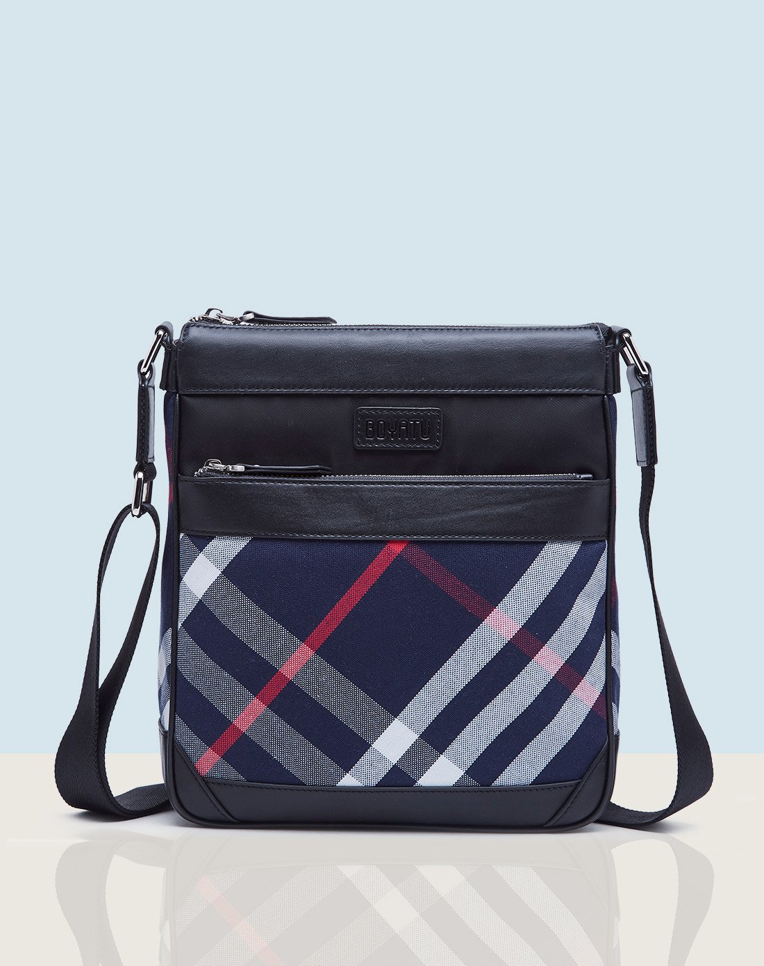 包包2017新款男士单肩斜挎包潮流英伦风休闲男包雅典黑