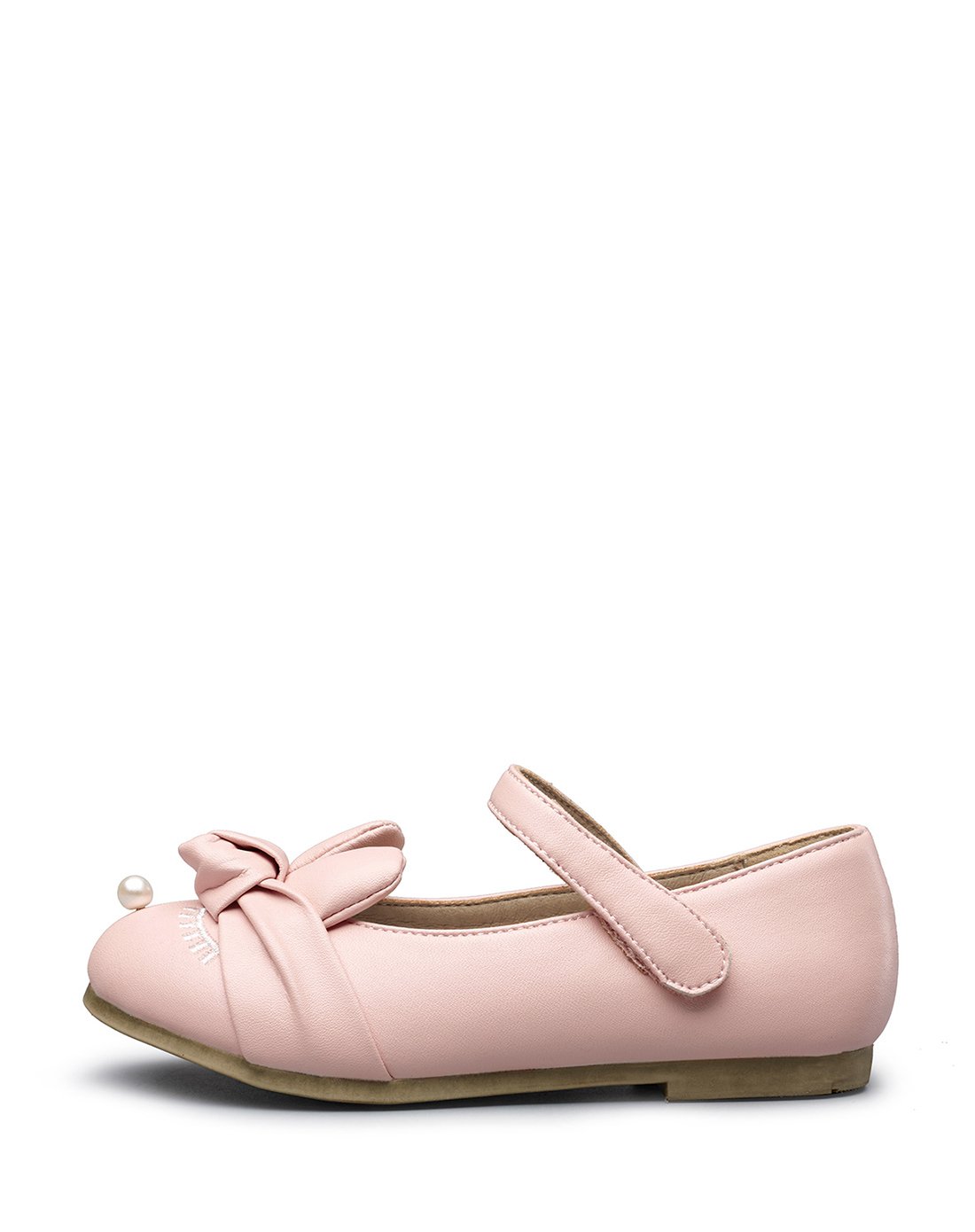 女童甜美时尚皮鞋粉红色