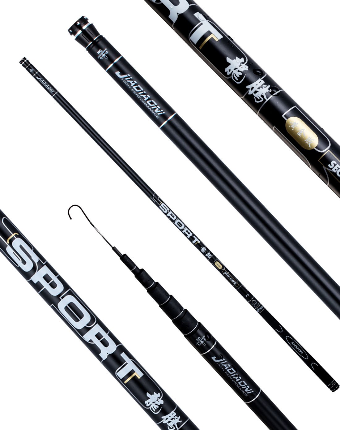 碳素28调竞技竿 龙腾黄金版 6.3米套餐c 佳钓尼(jiadiaoni)