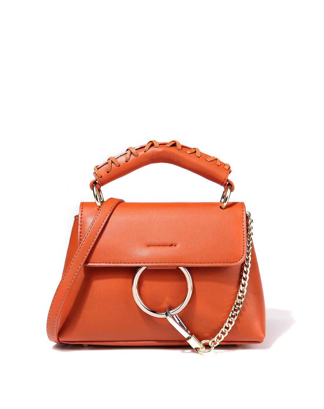 pm韩版包包2017春夏新款圆环单肩包时尚女包休闲斜挎包黑色