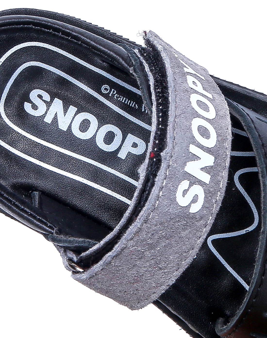 小童轻便百搭皮凉鞋黑色