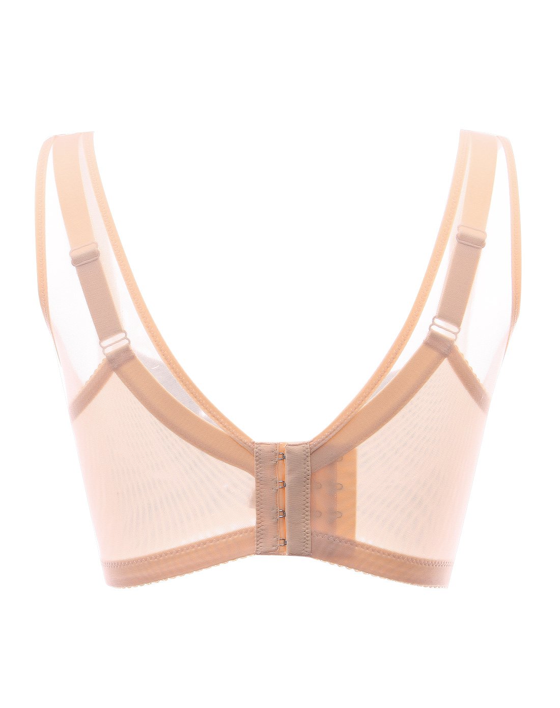 内衣专场润微浮生若梦系列无钢圈蕾丝性感聚拢文胸肤色130117_02_唯品