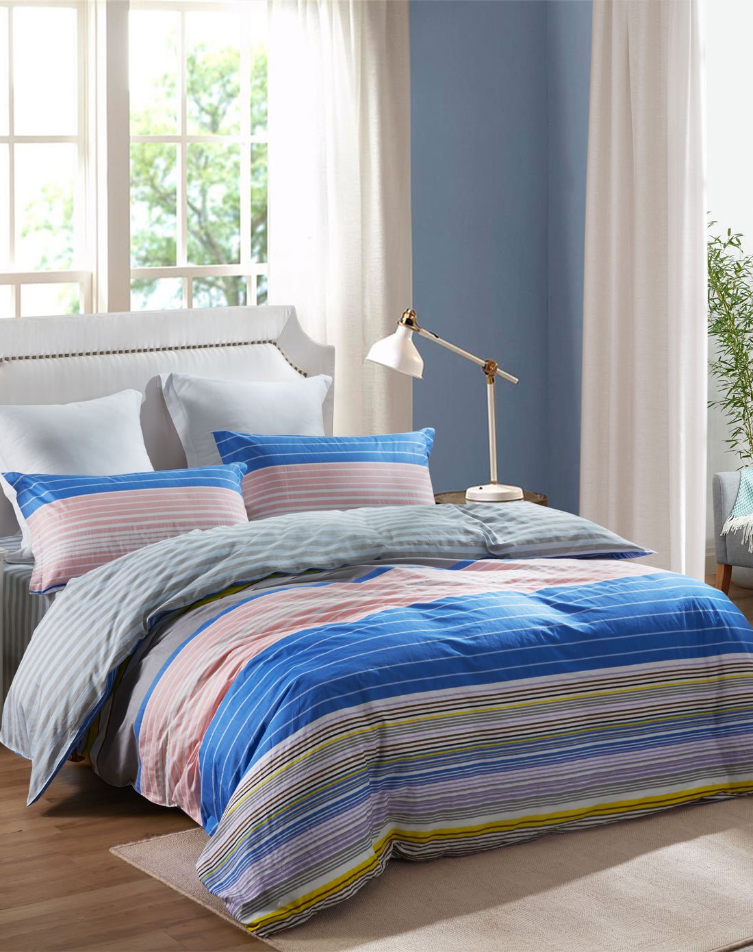 esprit&恐龙家纺家居用品专场dinosaur 全棉印花床单四件套kl0ea44