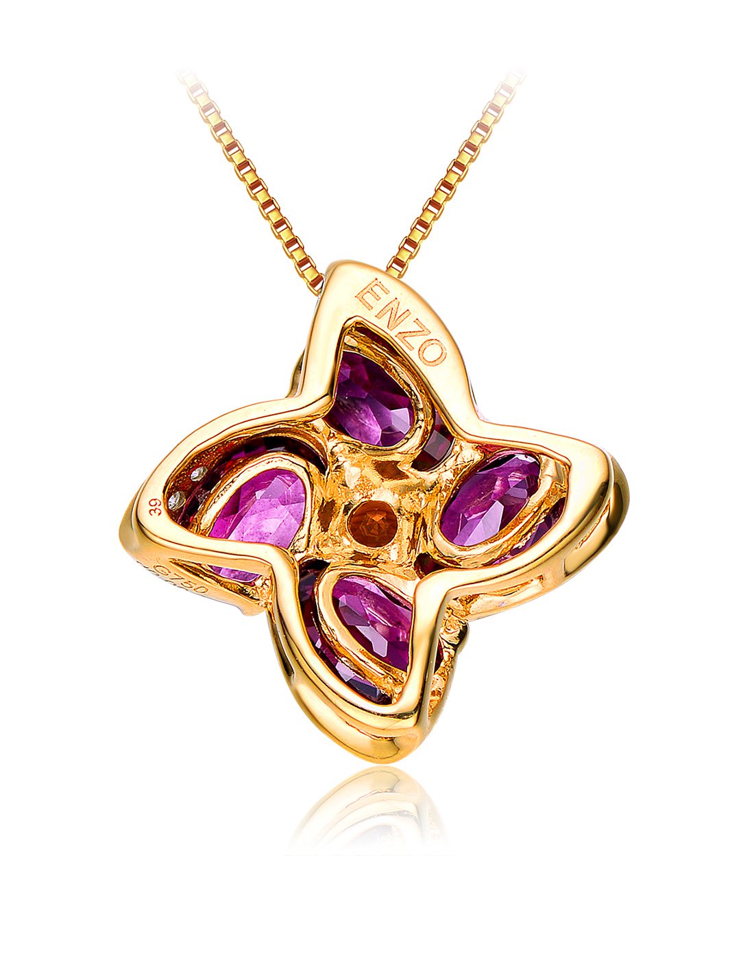 彩宝大师enzo珠宝专场enzo 彩虹系列 18k黄金双色彩宝吊坠5ep6003551c