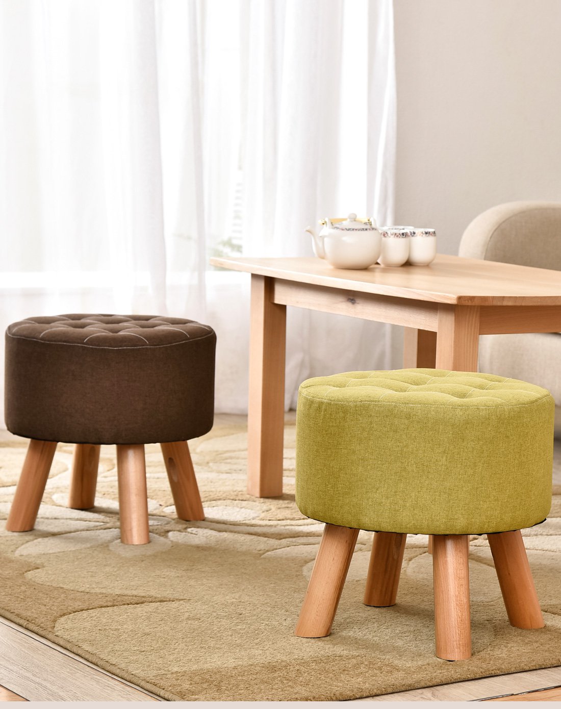 简约实木四角凳子换鞋凳梳妆台凳子餐椅凳实木圆凳