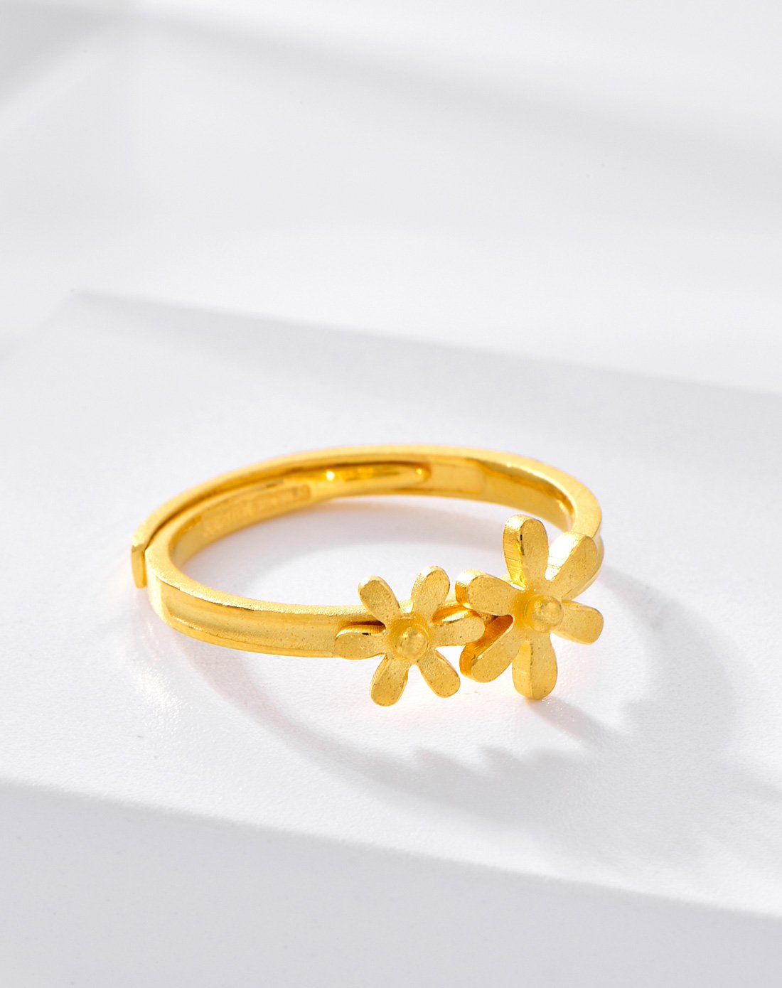 精品系列花瓣足金9999戒指