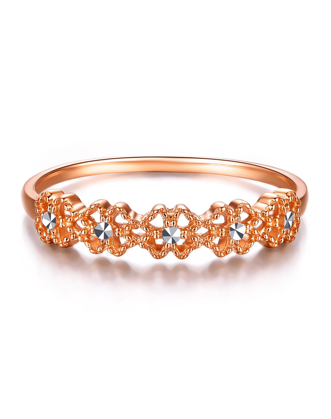 谢瑞麟tsl钻石专场 18k金镂空清新网纹戒指64t-ba830_唯品会