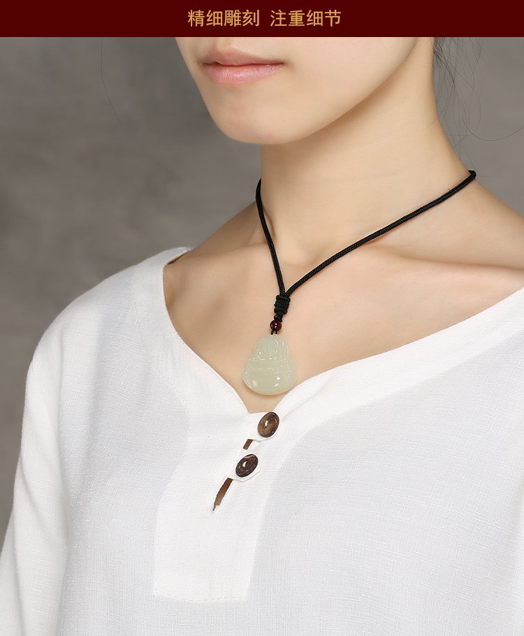 凤禧phoenisess玉器专场凤禧 护佑平安天然和田玉佛公吊