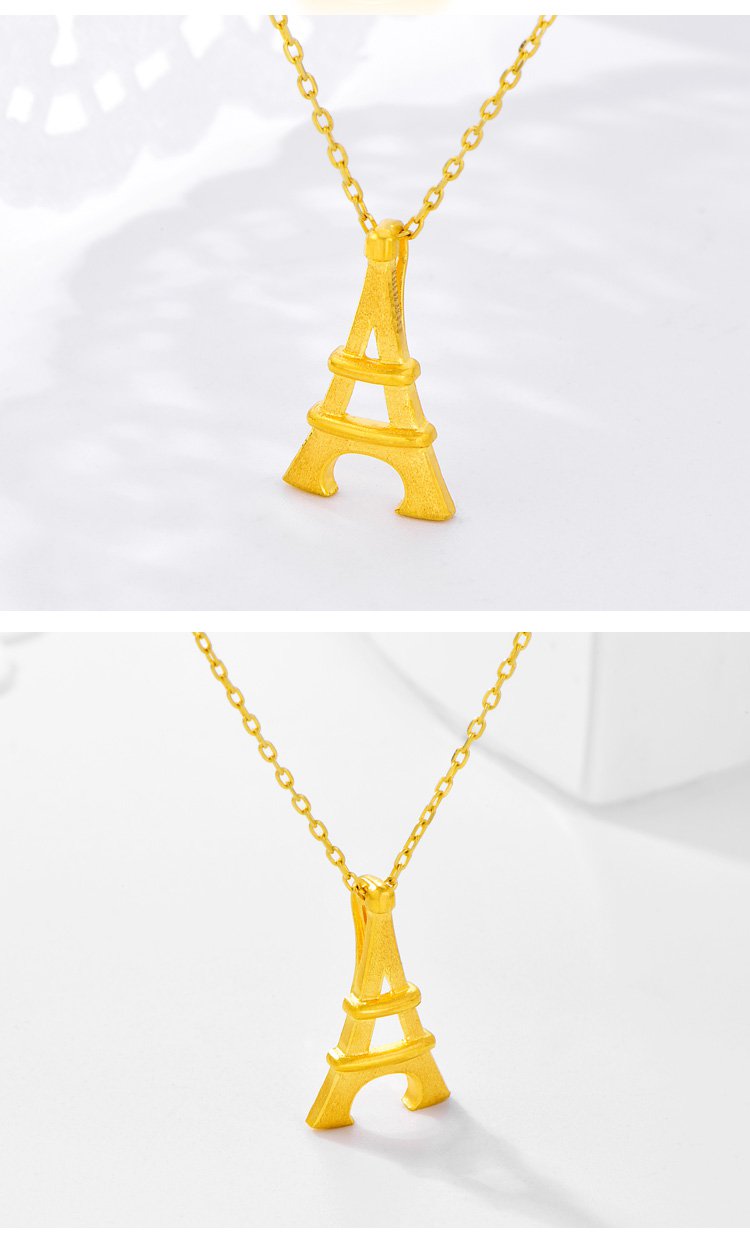 赛菲尔sunfeel珠宝专场埃菲尔塔足金9999吊坠不含链(计价)sfeb582