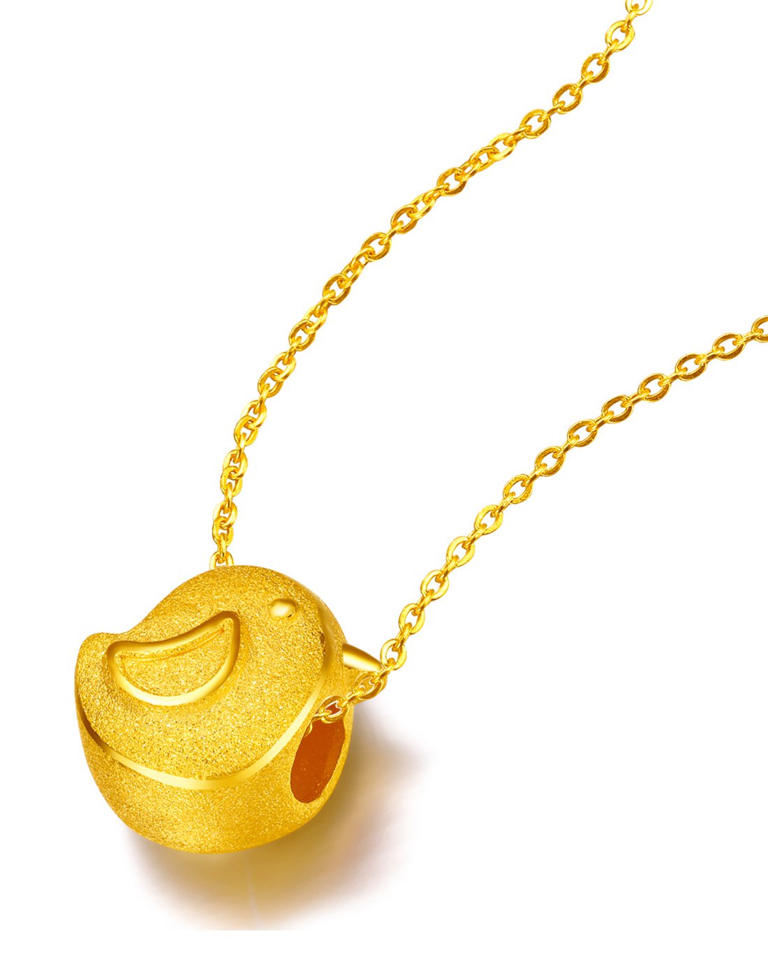 足黄金小鸡吊坠