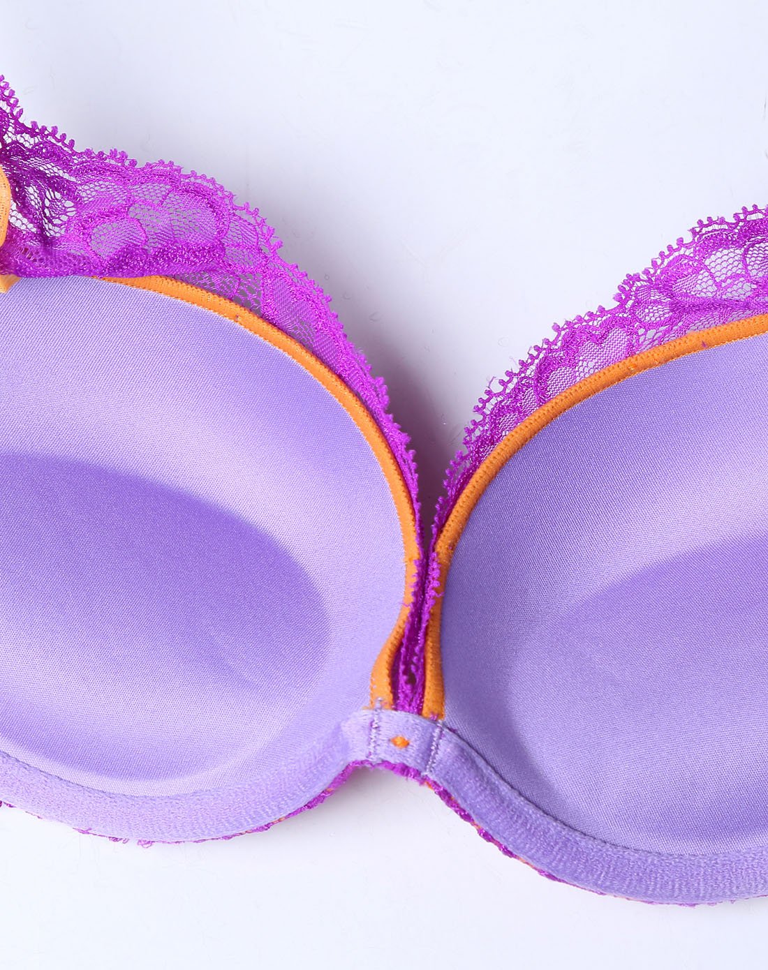 梦幻可爱3/4中厚杯文胸套装紫色
