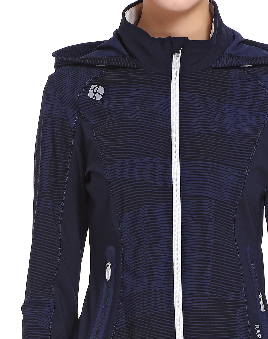 rapido女款运动休闲长袖外套藏青/黑色