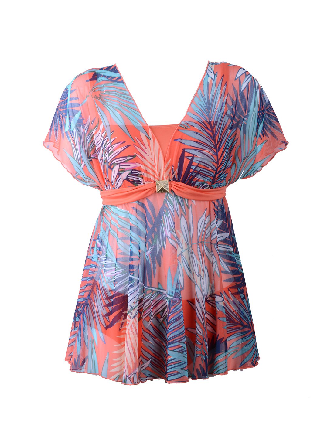 安莉芳夏日分体中厚夹碗杯显瘦泳衣花色