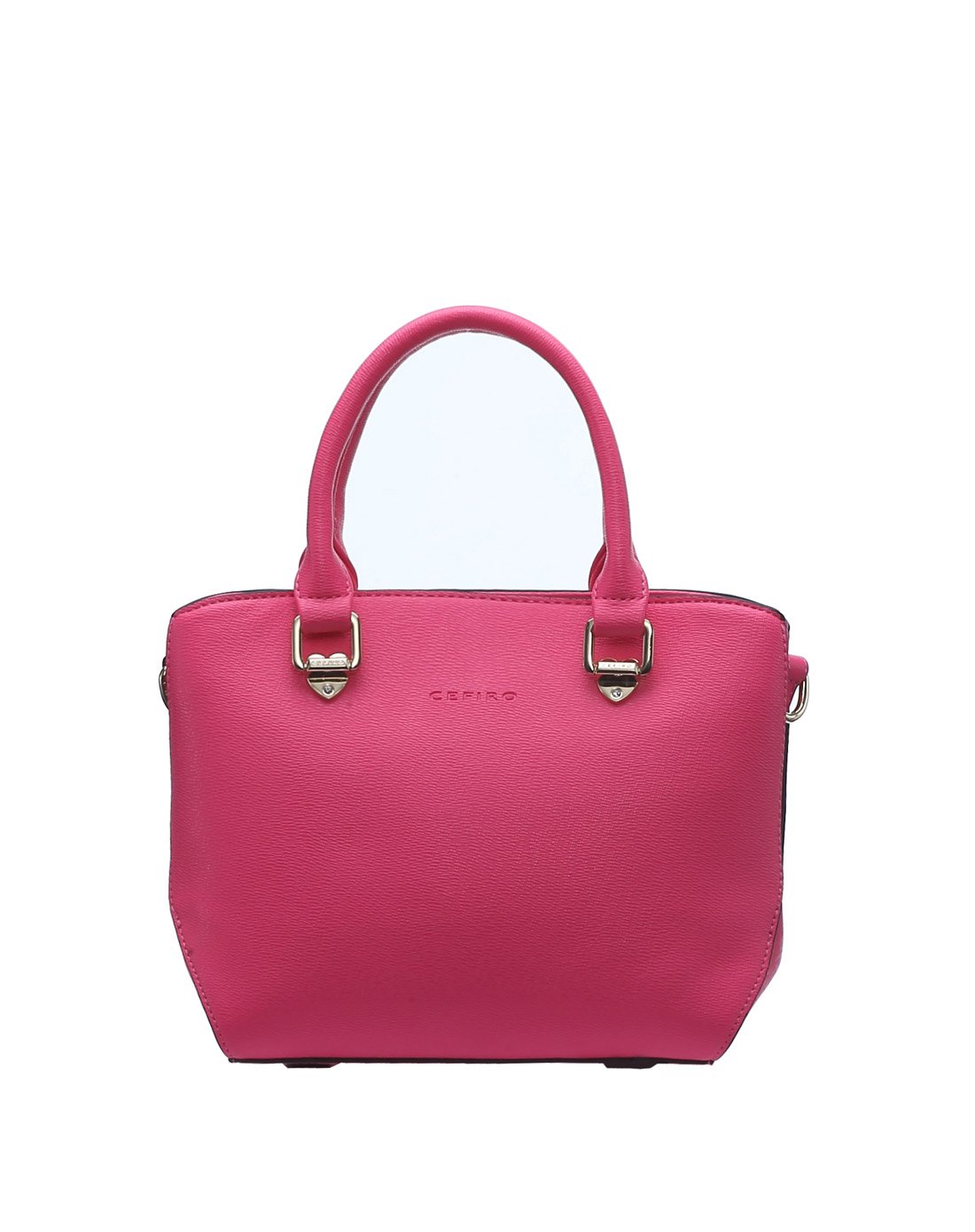 塞飞洛pu车缝线正梯形简约商务纯色女士大手提包金色