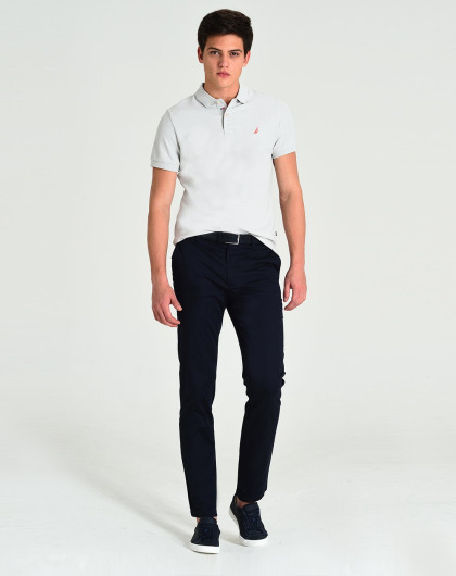 诺帝卡nauticanautica/诺帝卡舒适百搭休闲男士短袖翻领t恤na0011460