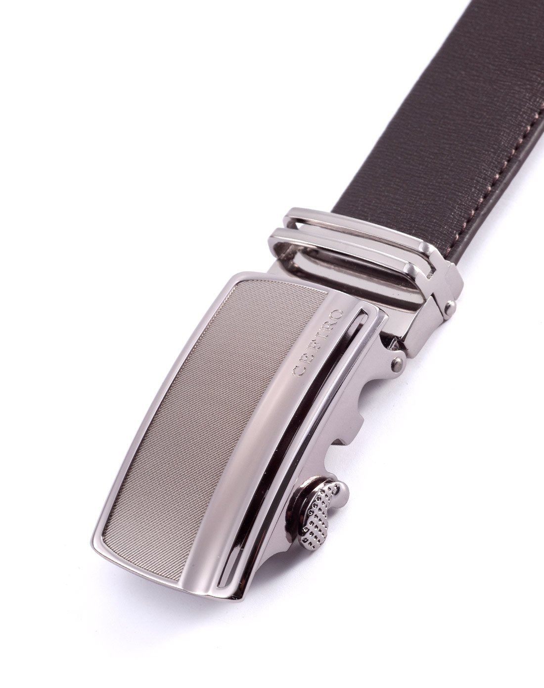 塞飞洛真皮光面时尚商务自动扣男士皮带