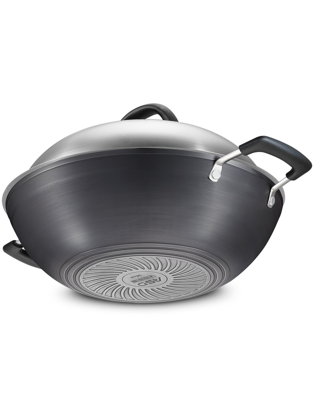 爱仕达 36cm新三代铸铁锈不了炒锅 磁通