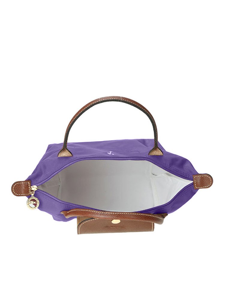 珑骧手提式短柄小号折叠尼龙饺子包紫色