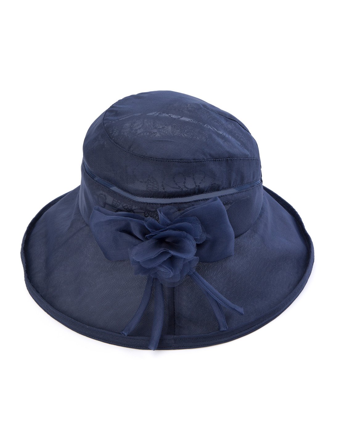 英伦时尚轻奢小檐优雅真丝帽