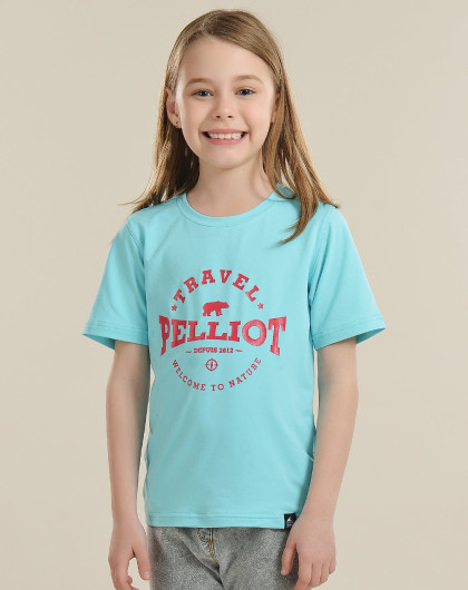 2017新品 吸湿排汗 儿童款短袖t恤晴空蓝