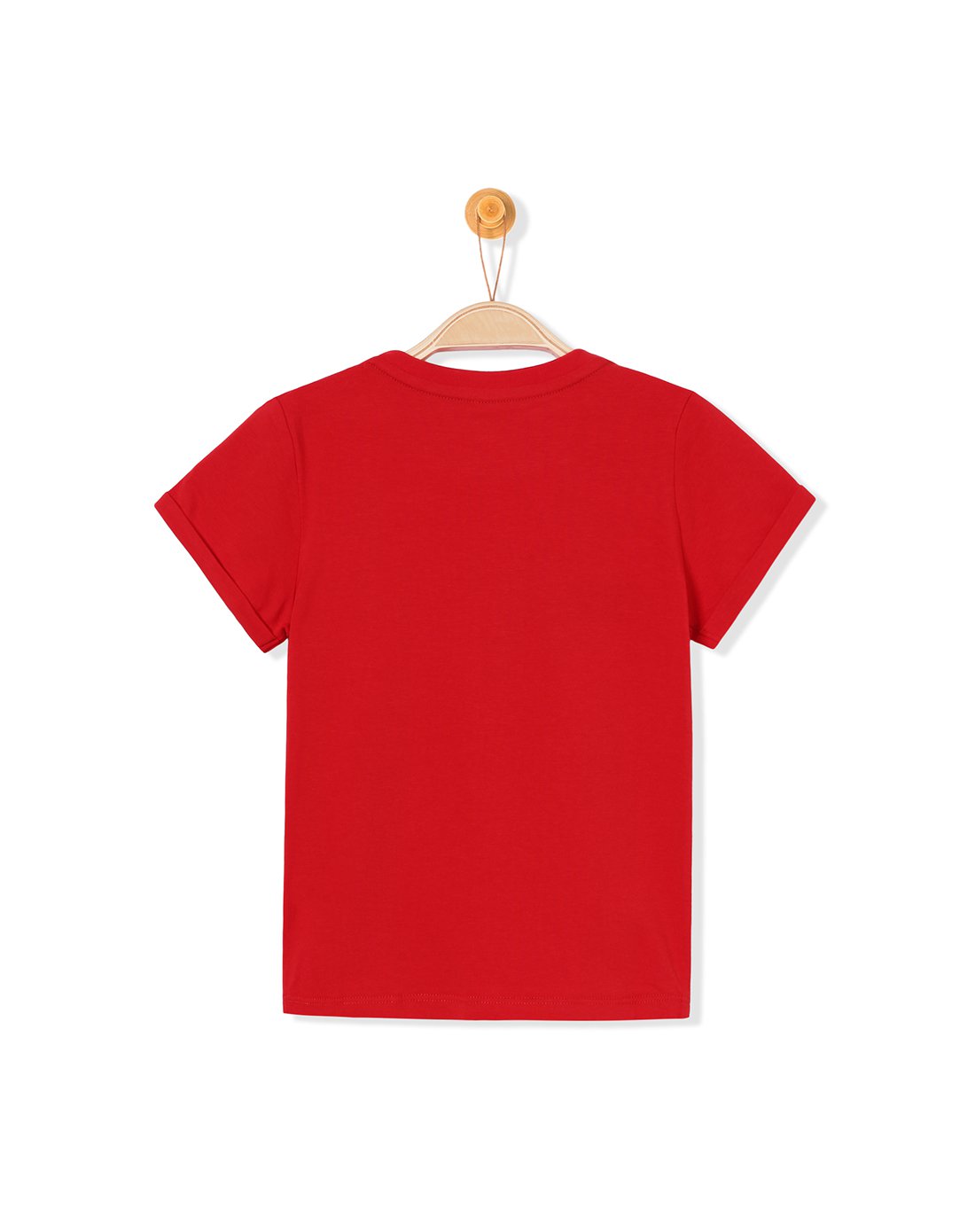 男幼童短袖t恤中国红