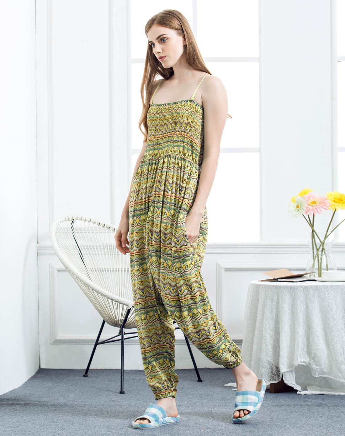 女装梭织连体裤