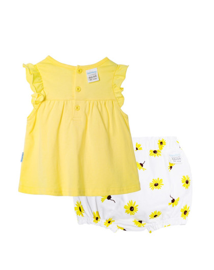 贝贝怡bornbay婴儿外服专场女童宝宝夏季小飞袖套装纯棉透气婴儿衣服2