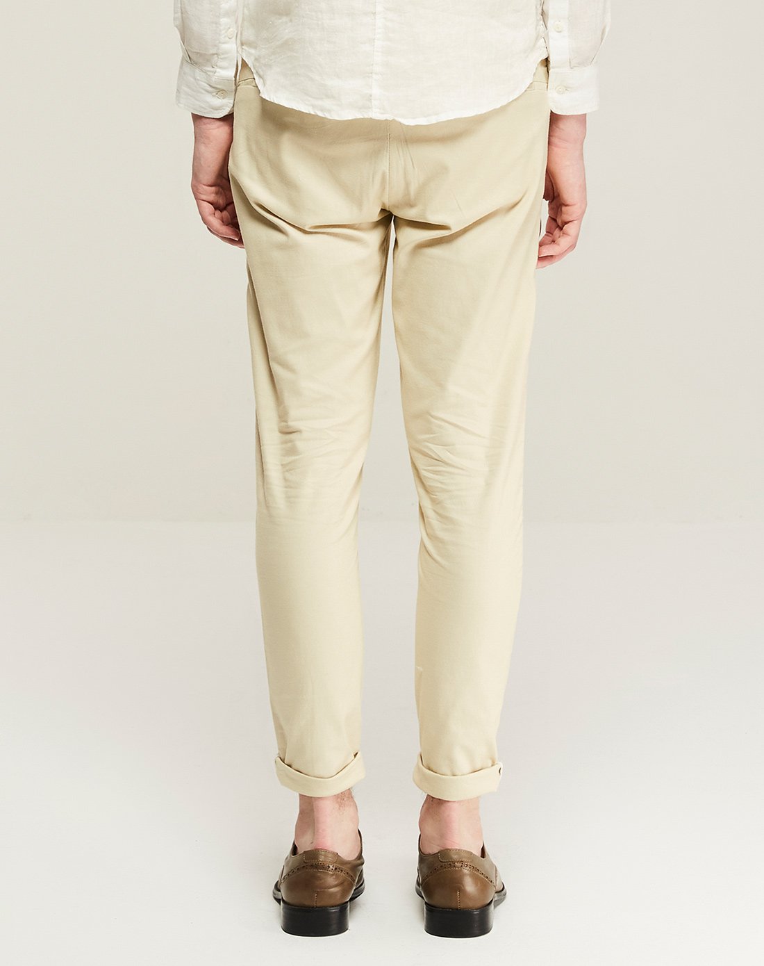 时尚百搭男式裤子浅卡其