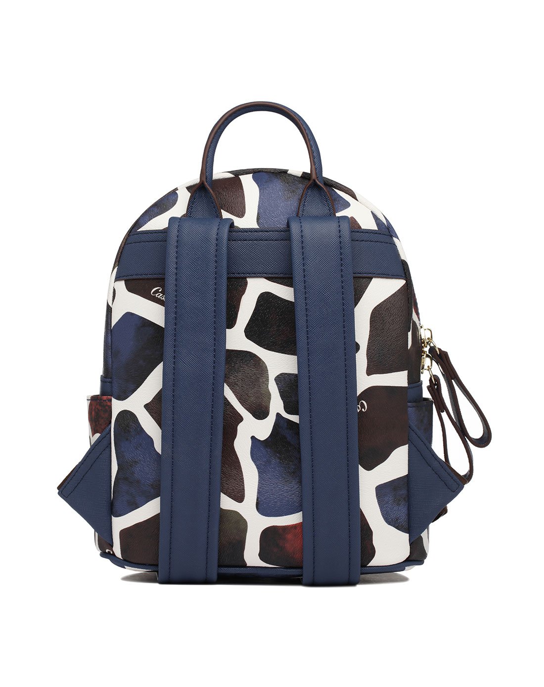 cassile-卡思乐动物纹迷彩超纤女式双肩包旅行包