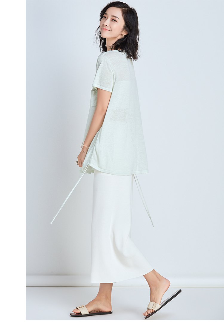 轻薄开衫空调衫针织衫短款短袖