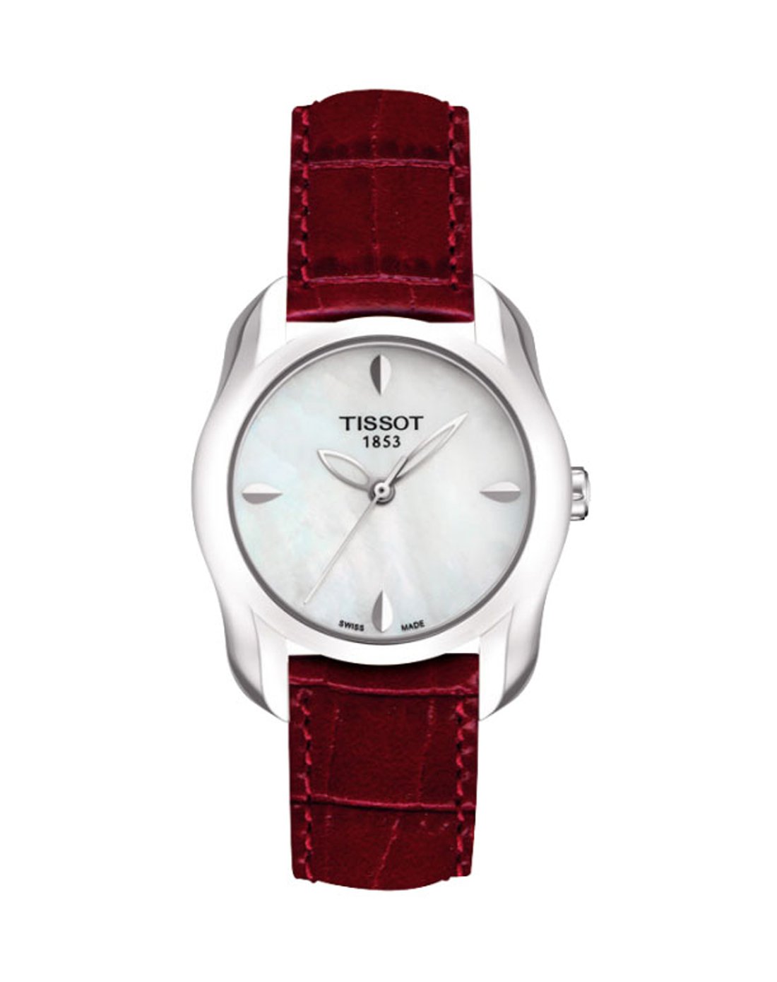 天梭海浪系列大三针设计石英女表