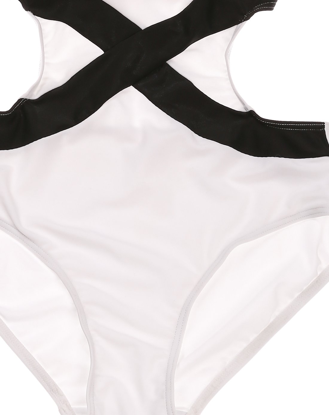 atlanticbeach时尚泳装专场日式潮流 女款连体泳衣 白色89610102_唯品