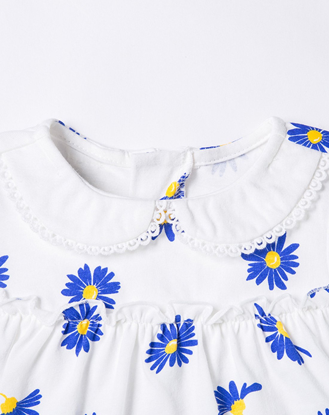 贝贝怡bornbay特卖旗舰店女童宝宝春秋婴儿衣服纯棉高腰甜美上衣娃娃