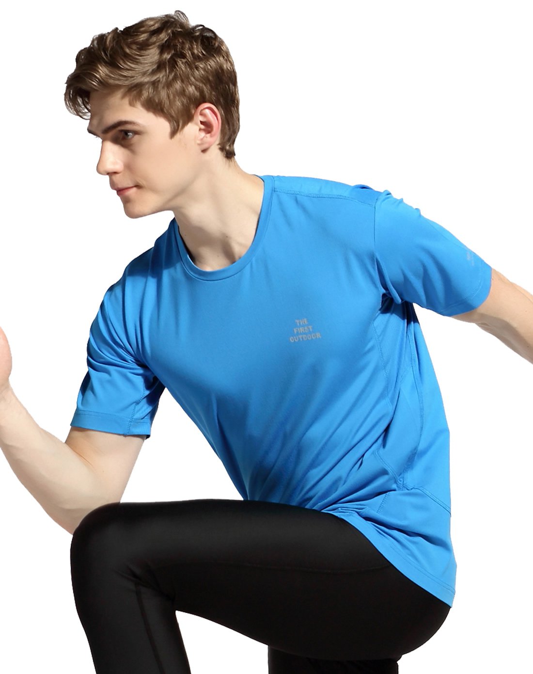 专业级速干科技面料 男士速干运动t恤