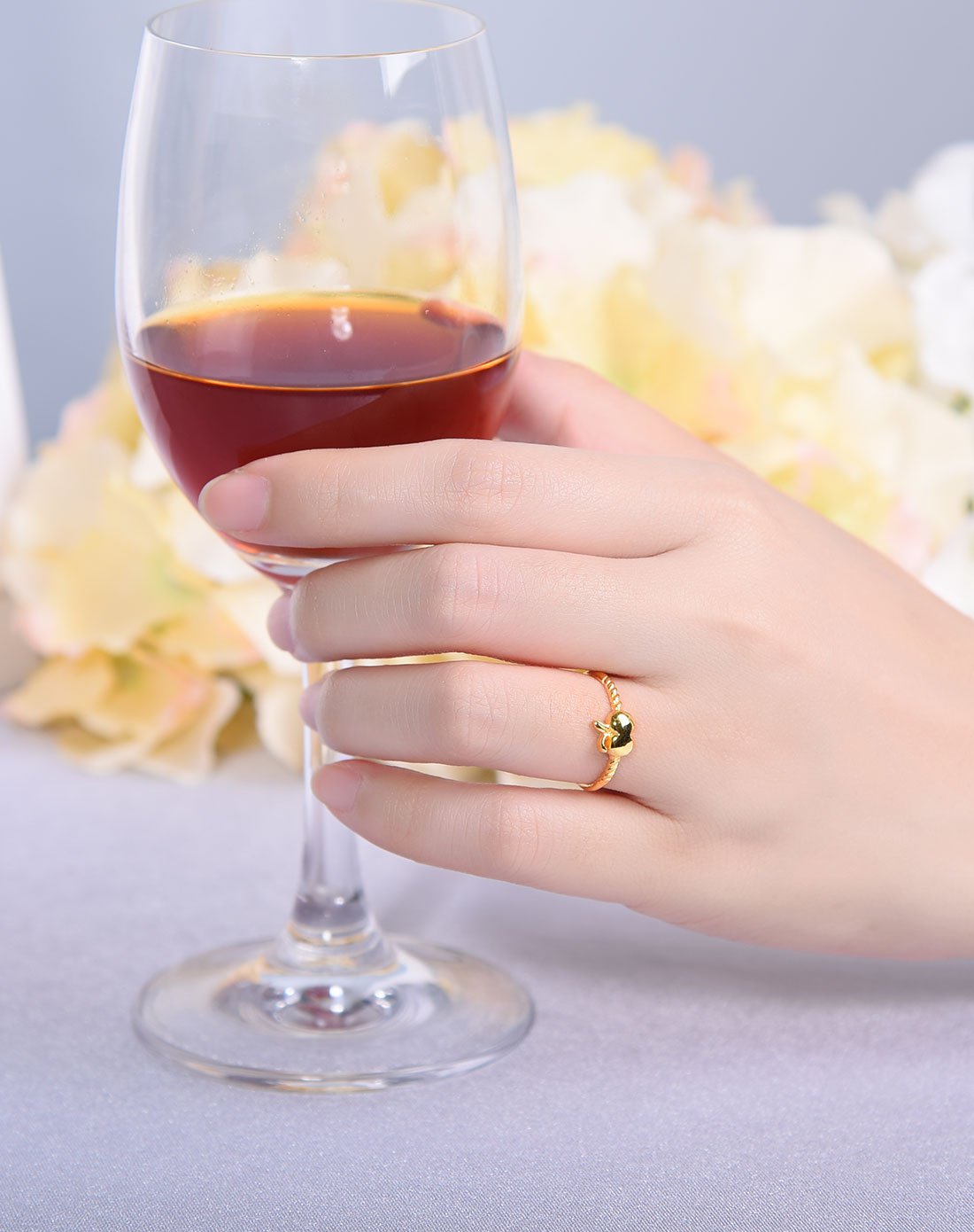 adk 金苹果 精品足金活口戒指(计价)