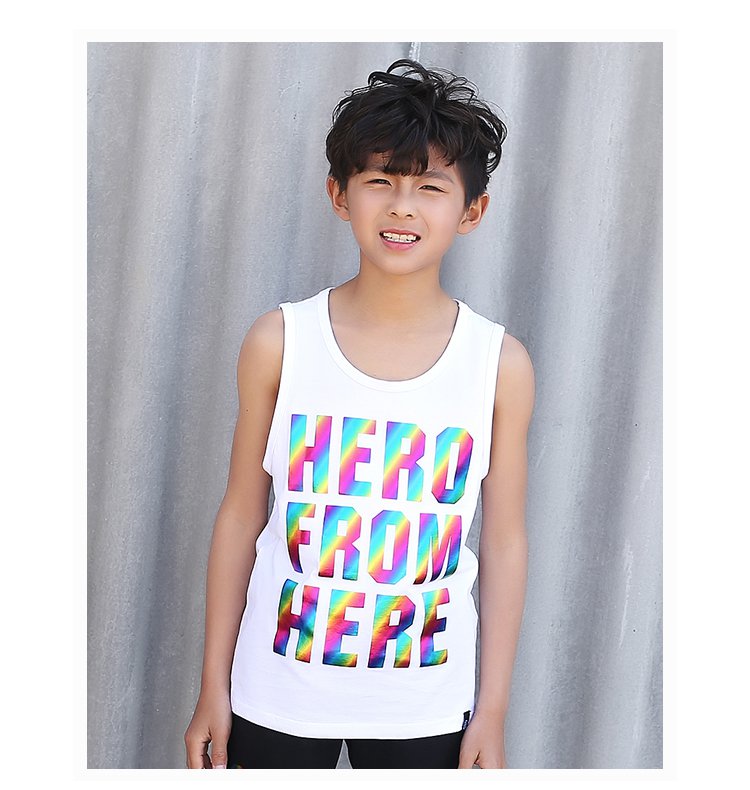 男童英文背心