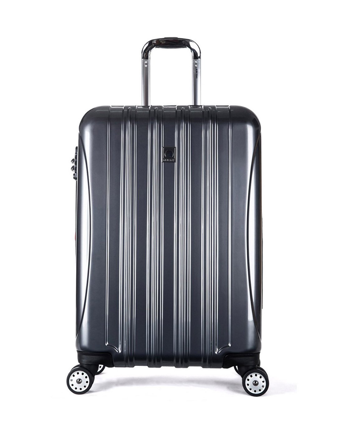 时尚pc万向轮拉杆箱28寸灰色