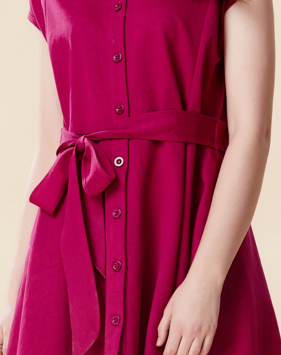 女士时尚家居裙玫紫