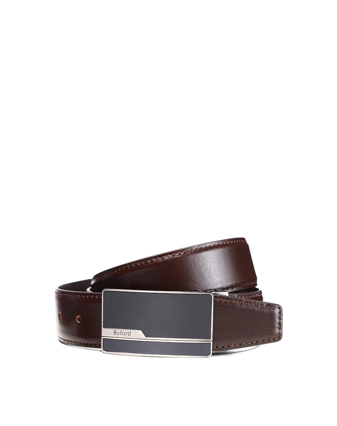 板扣进口二层牛皮皮带啡色