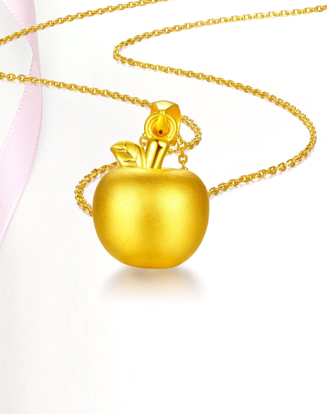 千年cemni|足金黄金吊坠 金苹果许愿吊坠约1.97克定价不含链