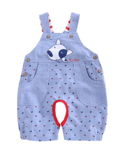 男童夏季小狗开档背带裤