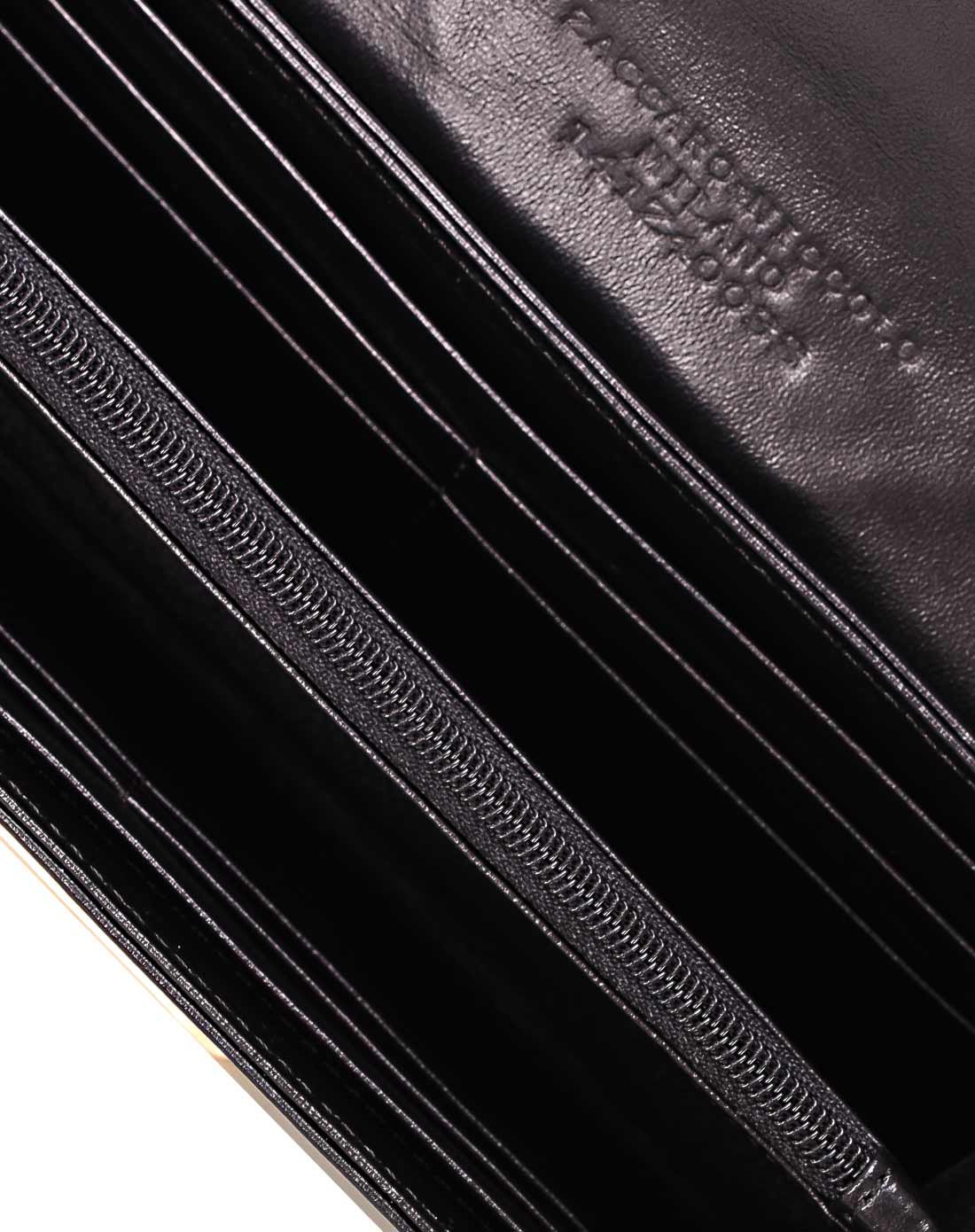 zaccaro&niccolo意大利设计师黑色手工定制奢华风蟒蛇纹拼接钱包141z4