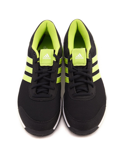 网面耐磨 男款黑配荧光绿色adiprene 网球鞋