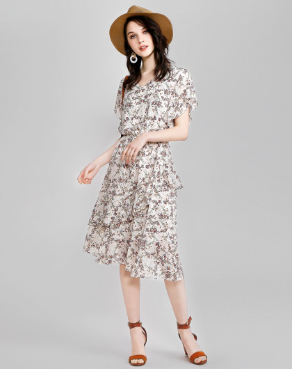 慕诗涵简美女装专场-华丽蜕变登陆唯品会 慕诗涵 经典田园风不规则