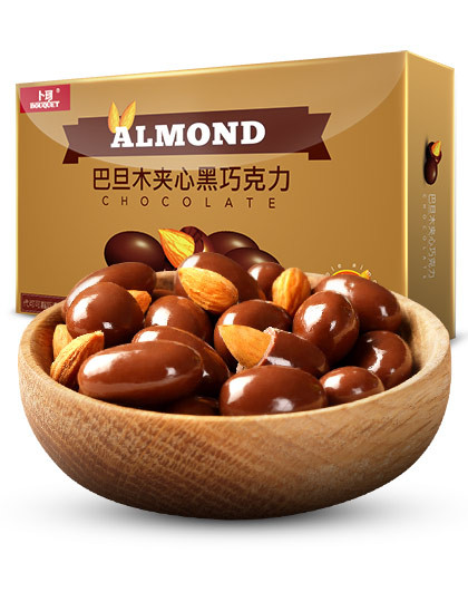 【2件起售】【bk】巴旦木巧克力100g