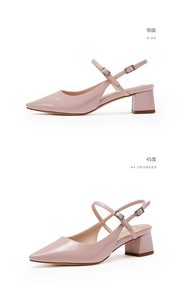 蔻一cnoles尖头后空女鞋中粗跟凉鞋天蓝色k602703ns006c_唯品会