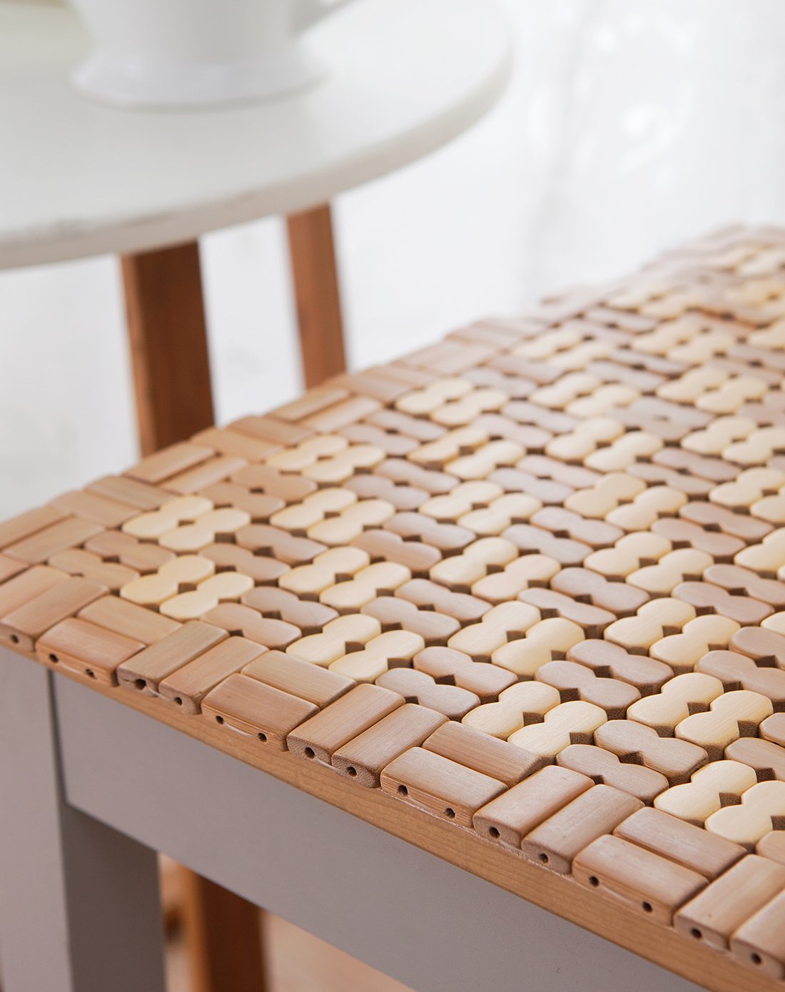 精工工艺竹块坐垫(40*40cm)